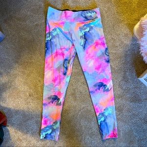 💕VS Pink Watercolor Leggings💕